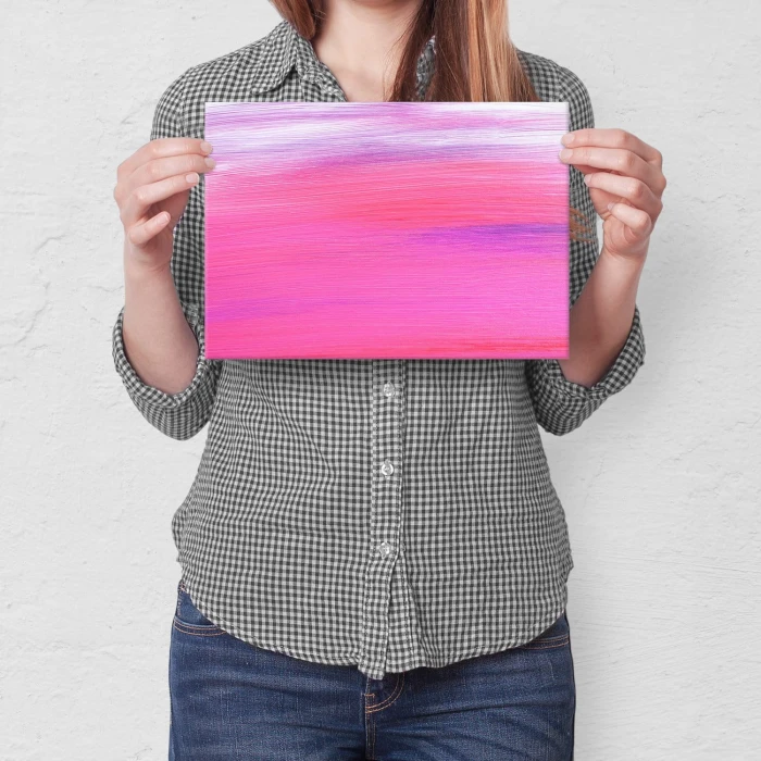 Plakat metalowy Pociągnięcia pędzla Prezent