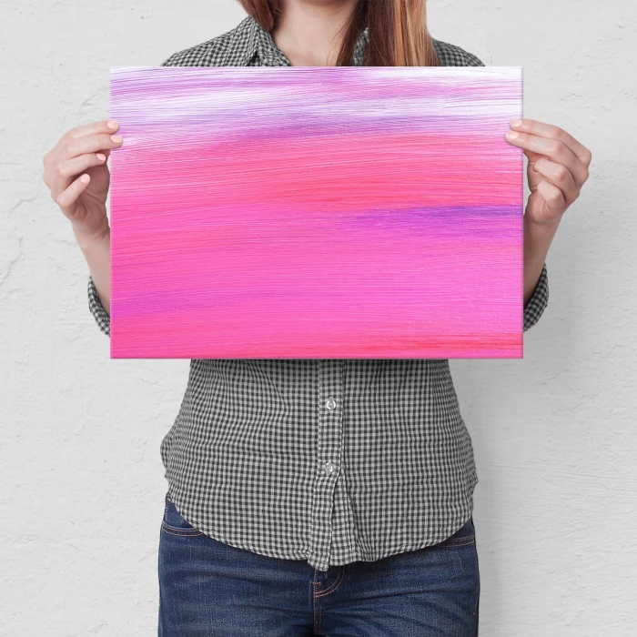 Plakat metalowy Pociągnięcia pędzla Prezent