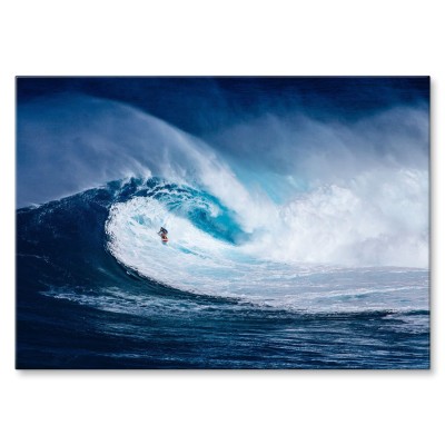 Poster metal Wielka fala i surfing gift