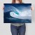 Poster metal Wielka fala i surfing gift