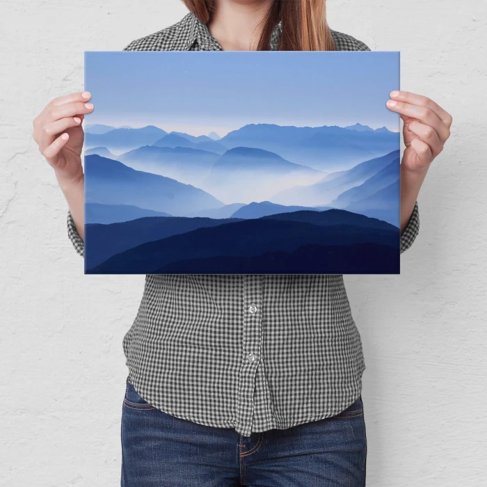 Poster metal Błękitne wzgórza gift
