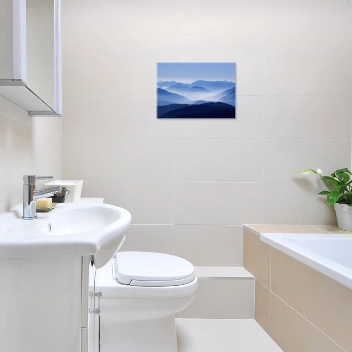 Poster metal Błękitne wzgórza gift