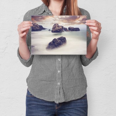 Plakat metalowy Mglisty ocean Prezent