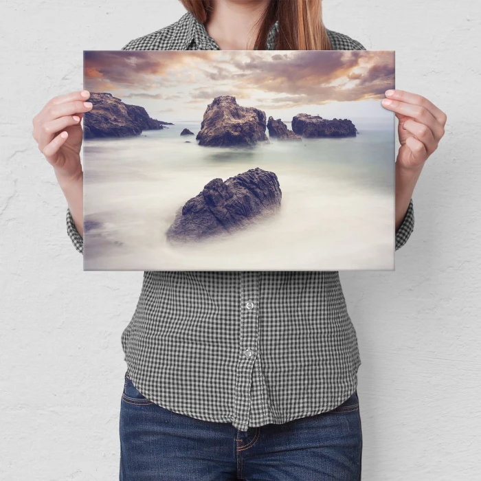 Plakat metalowy Mglisty ocean Prezent