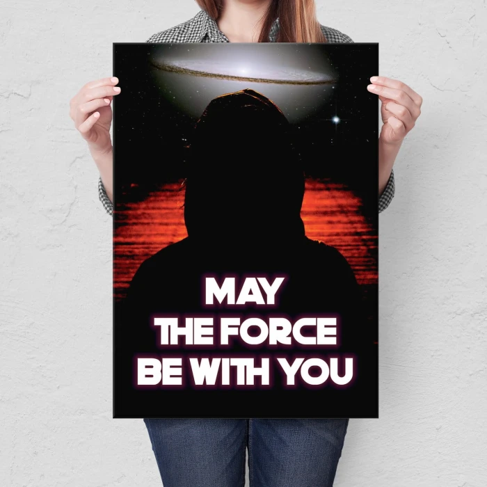 Plakat metalowy Niech moc będzie z Tobą Prezent