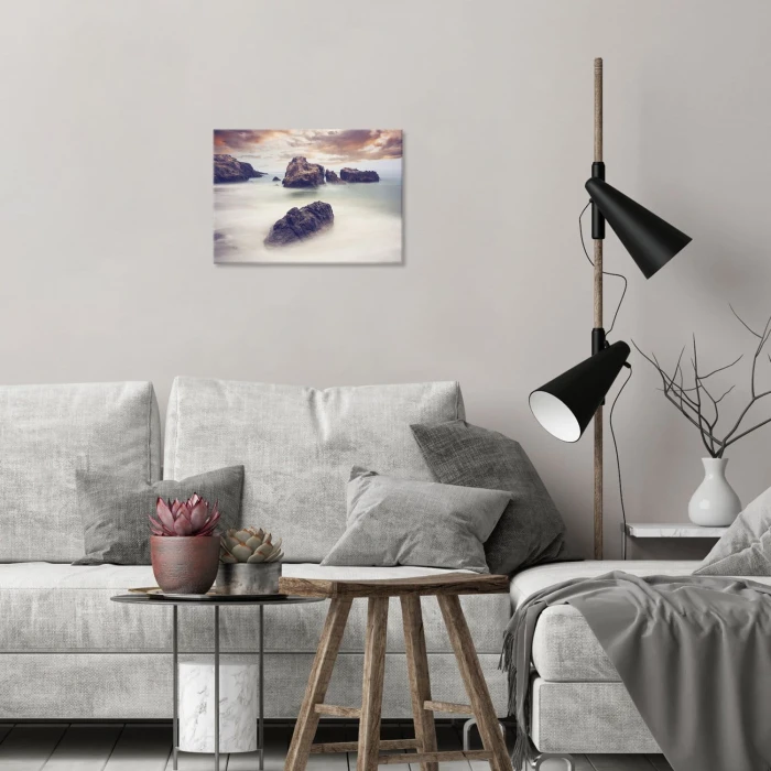 Plakat metalowy Mglisty ocean Prezent