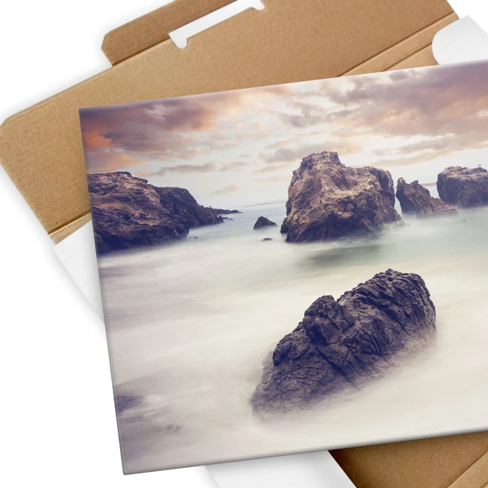 Plakat metalowy Mglisty ocean Prezent