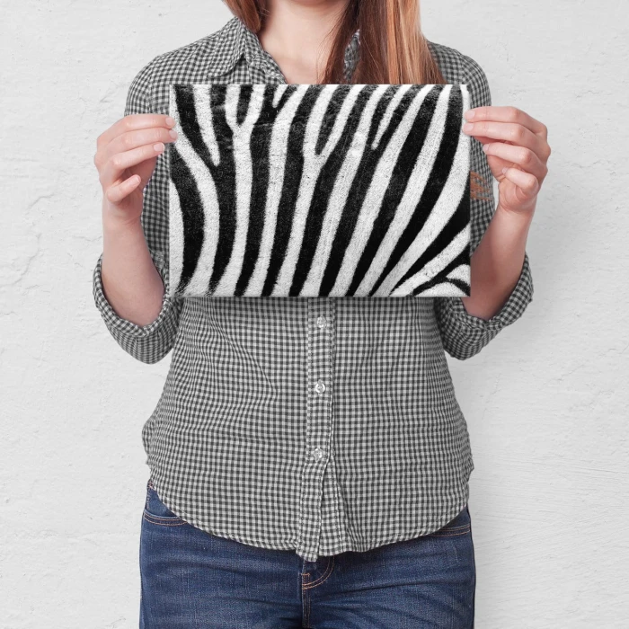 Poster metal Zebra w paski gift