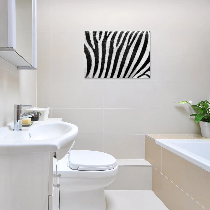 Poster metal Zebra w paski gift