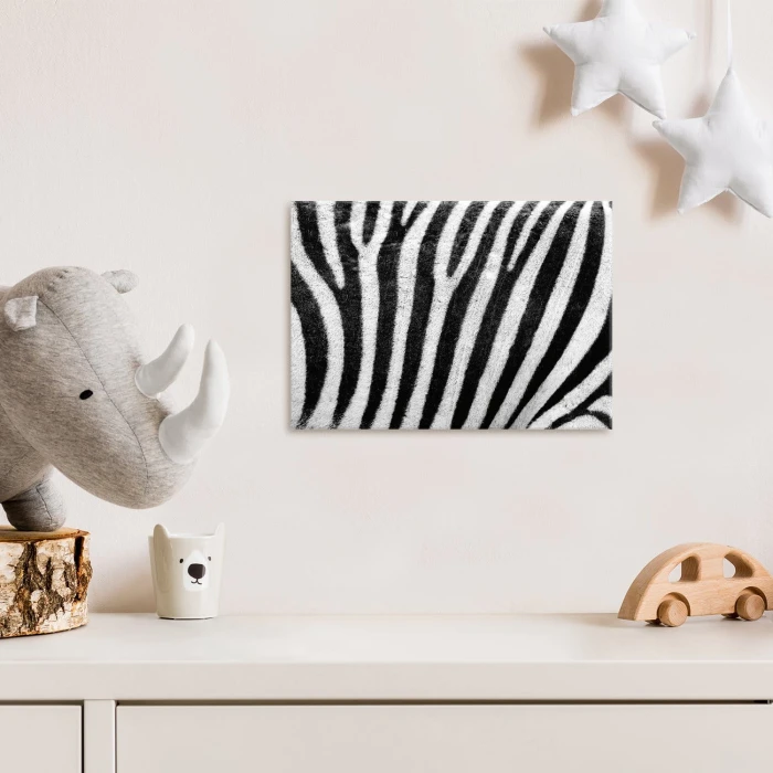 Poster metal Zebra w paski gift