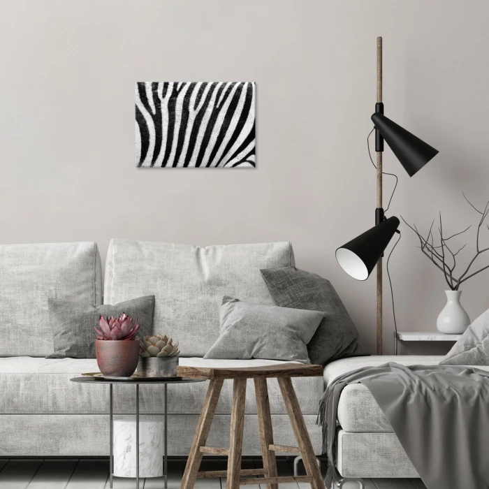 Poster metal Zebra w paski gift