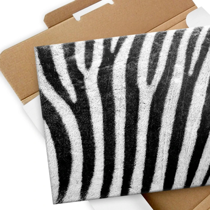 Poster metal Zebra w paski gift