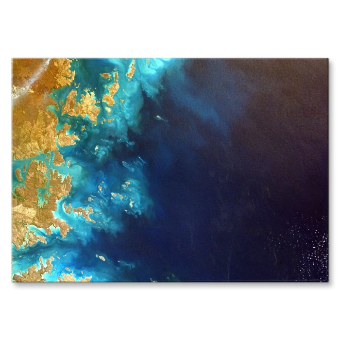 Plakat metalowy Ocean Prezent