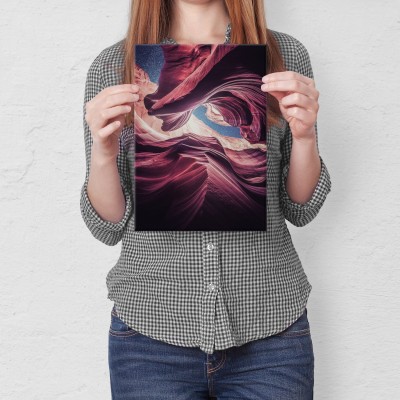 Plakat metalowy Abstrakcyjna natura Prezent