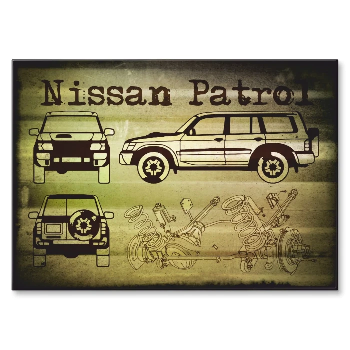 Plakat metalowy Nissan Patrol Prezent