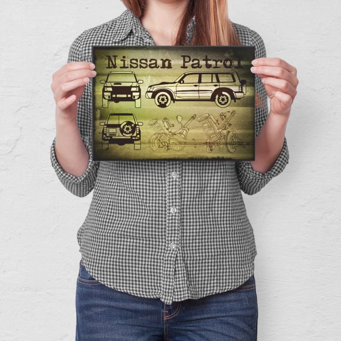Poster metal Nissan Patrol gift