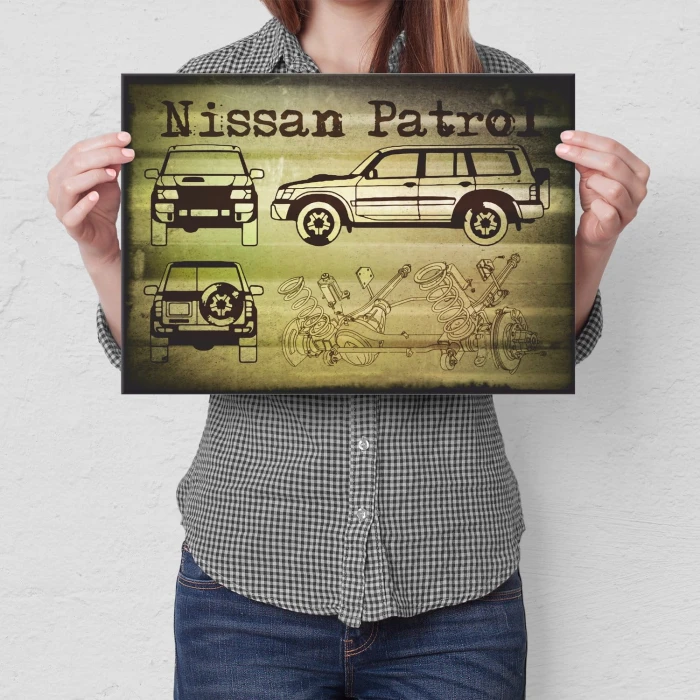 Poster metal Nissan Patrol gift