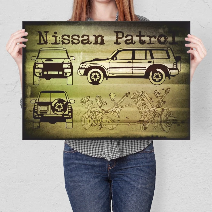 Poster metal Nissan Patrol gift