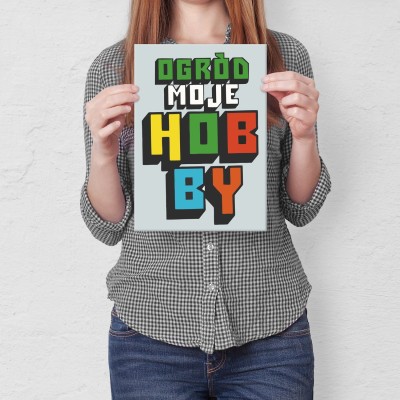 Plakat metalowy Ogród moje hobby Prezent
