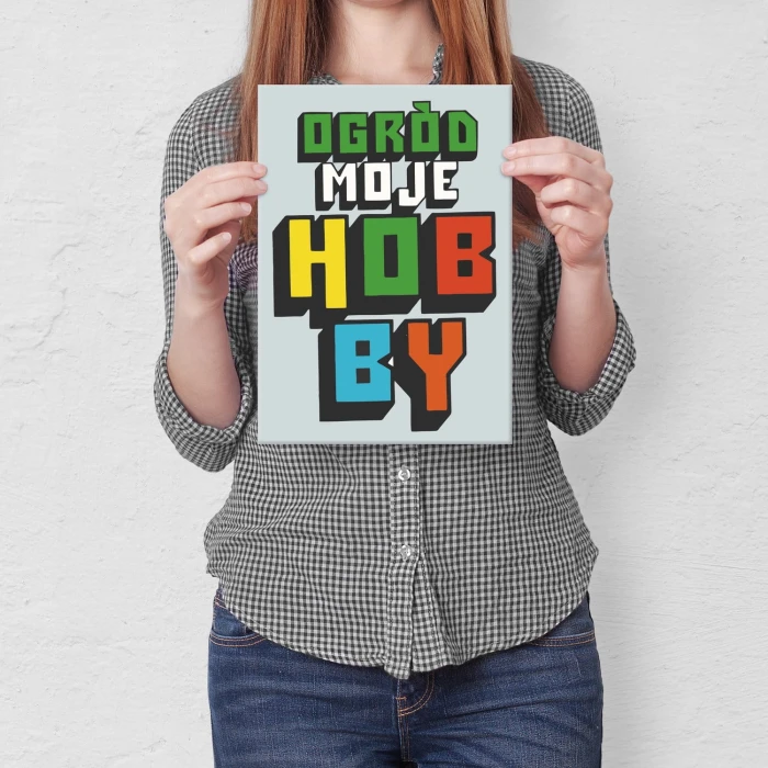 Plakat metalowy Ogród moje hobby Prezent