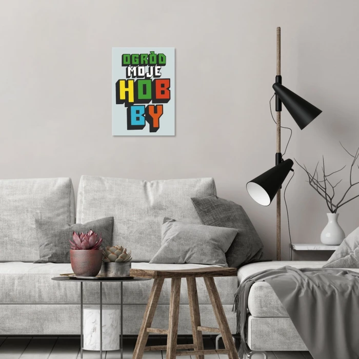 Poster metal Ogród moje hobby gift