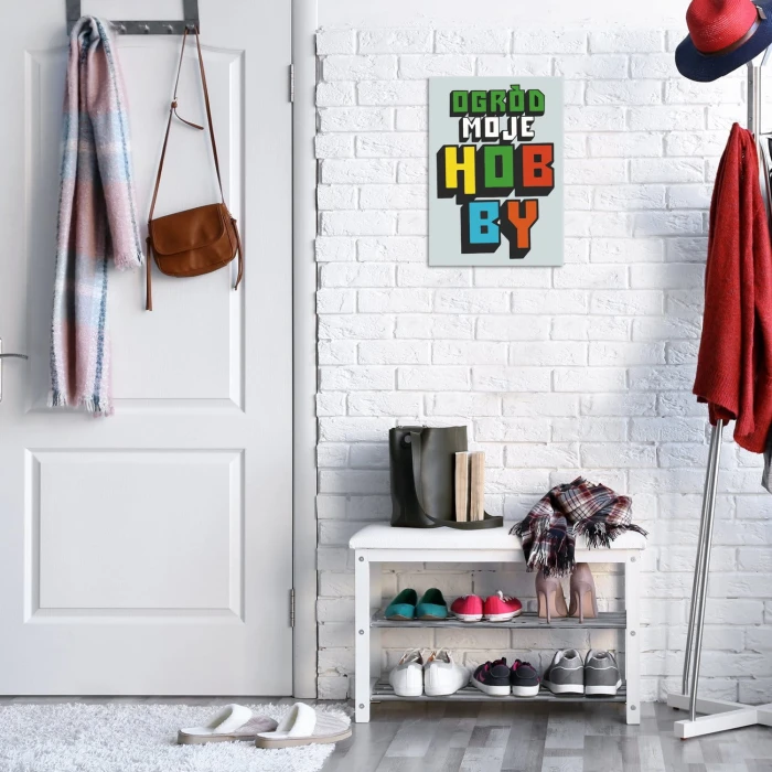 Poster metal Ogród moje hobby gift