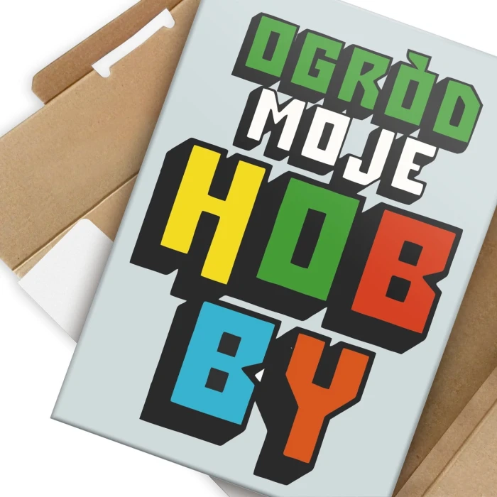 Poster metal Ogród moje hobby gift