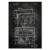 Plakat metalowy Piano Music Slate Prezent
