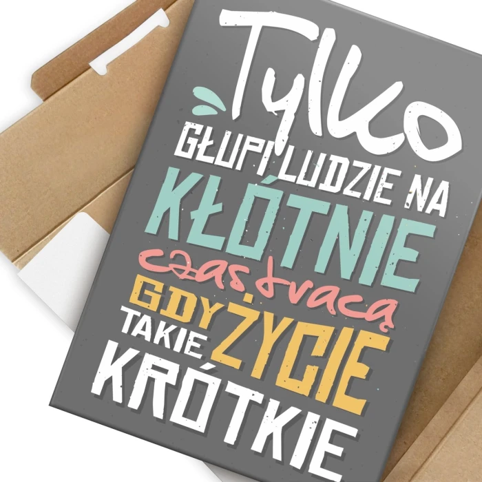 Poster metal Tylko głupi ludzie gift