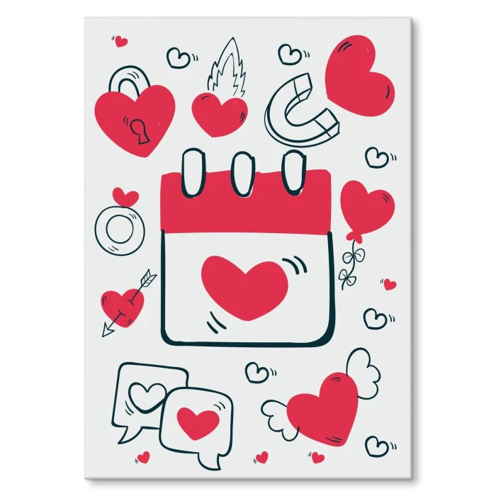 Plakat metalowy Walentynki Prezent