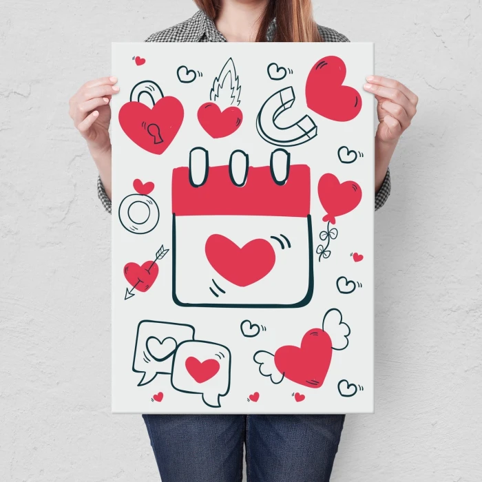 Poster metal Walentynki gift