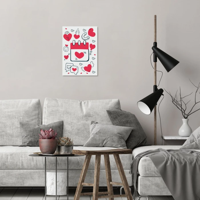 Plakat metalowy Walentynki Prezent