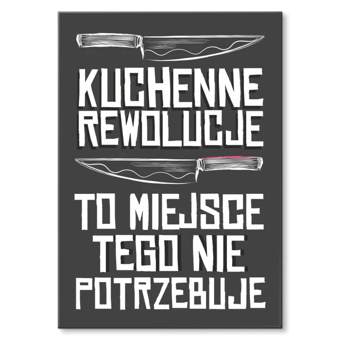Plakat metalowy Kuchenne rewolucje Prezent