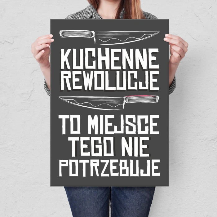Poster metal Kuchenne rewolucje gift