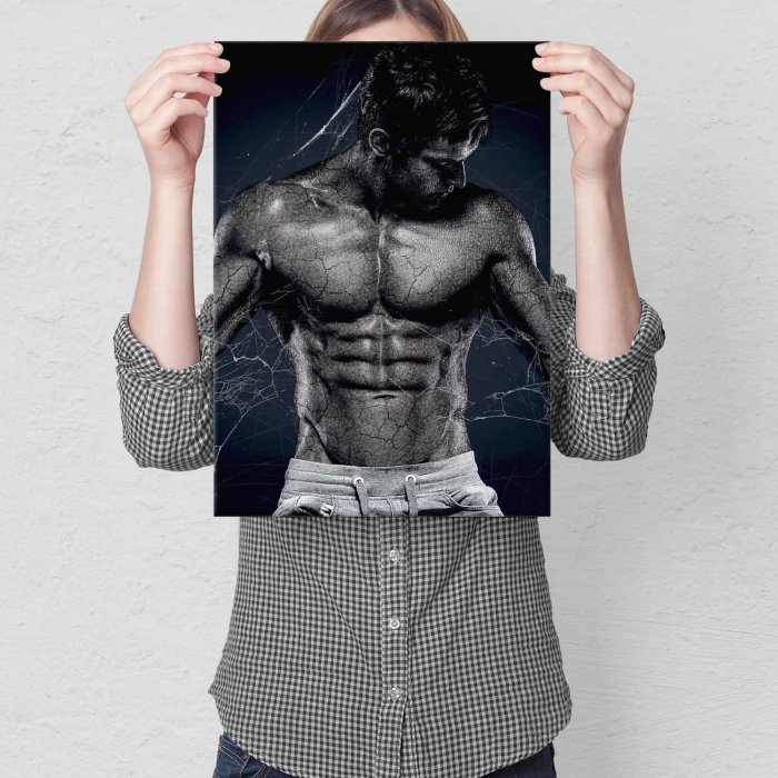 Plakat metalowy Mężczyzna Prezent