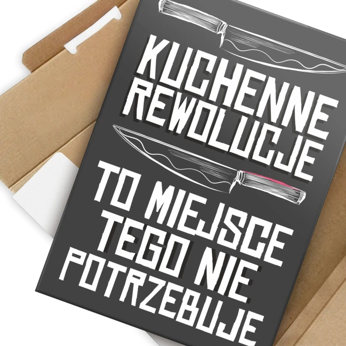 Plakat metalowy Kuchenne rewolucje Prezent