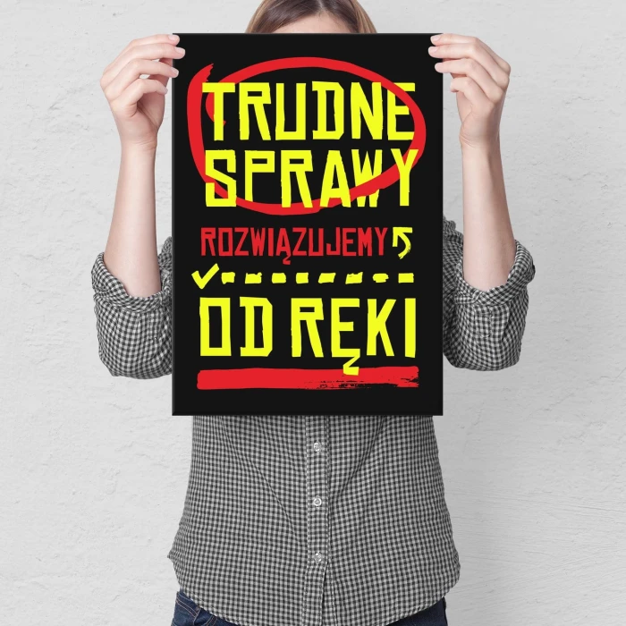 Poster metal Trudne sprawy gift