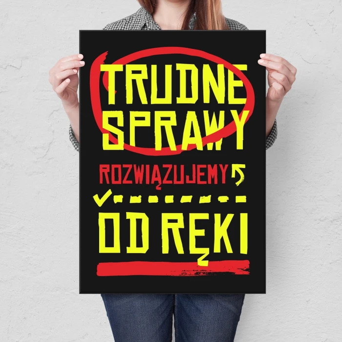 Poster metal Trudne sprawy gift