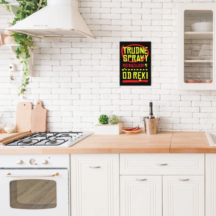 Poster metal Trudne sprawy gift
