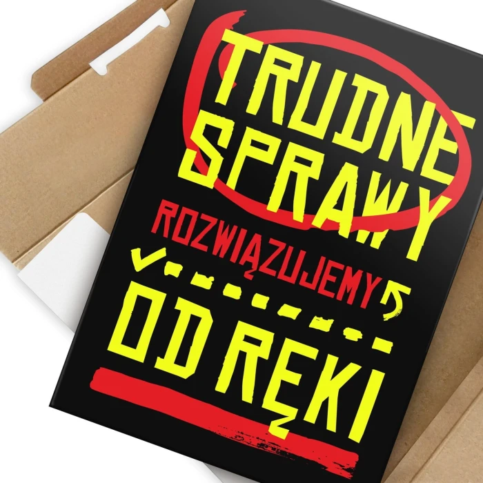 Poster metal Trudne sprawy gift