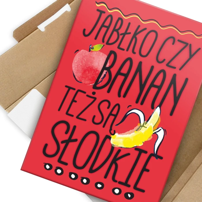 Poster metal Jabłko czy banan gift