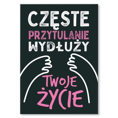 Poster metal Częste przytulanie gift