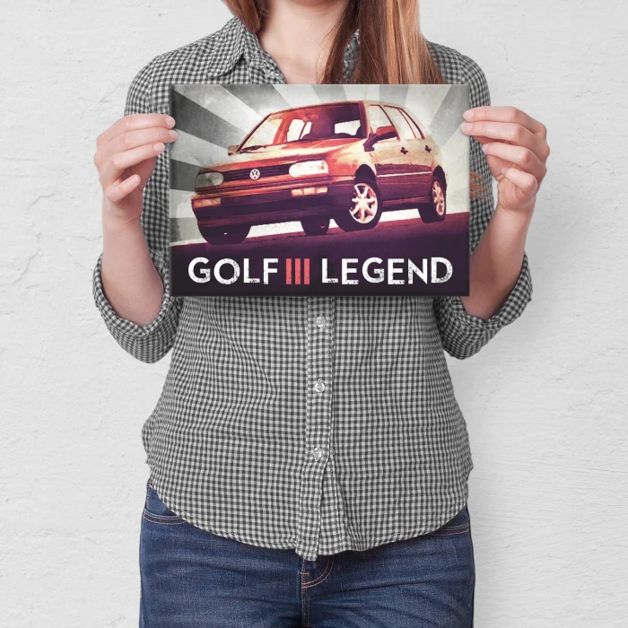 Poster metal GOLF III Legend gift