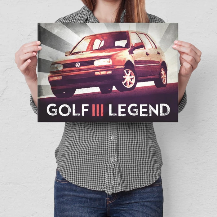 Poster metal GOLF III Legend gift