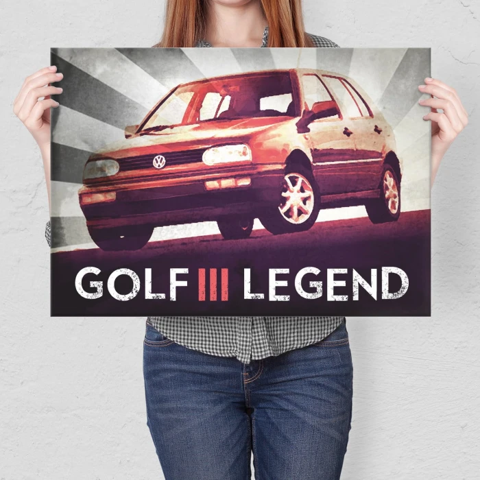 Poster metal GOLF III Legend gift