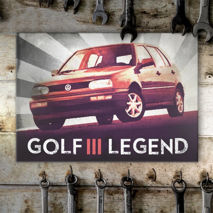 Poster metal GOLF III Legend gift