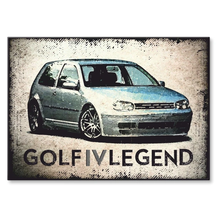 Plakat metalowy Golf IV legend Prezent