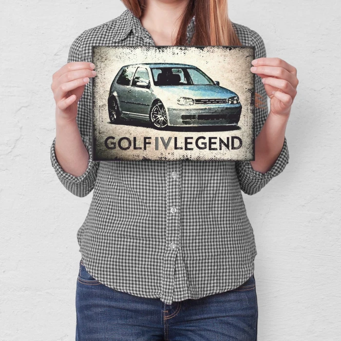 Plakat metalowy Golf IV legend Prezent