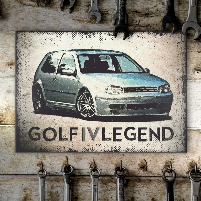 Plakat metalowy Golf IV legend Prezent