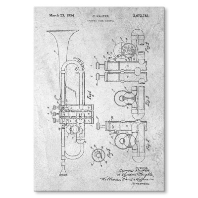 Plakat metalowy Trumpet Stone Prezent